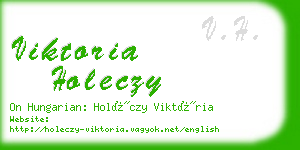 viktoria holeczy business card